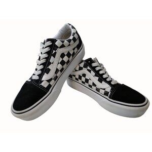 Vans Old Skool Primary Checker Board Skate Shoe Low Top Sneaker M 3.5 W 5